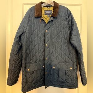 Land’s End navy quilted barn jacket men’s L